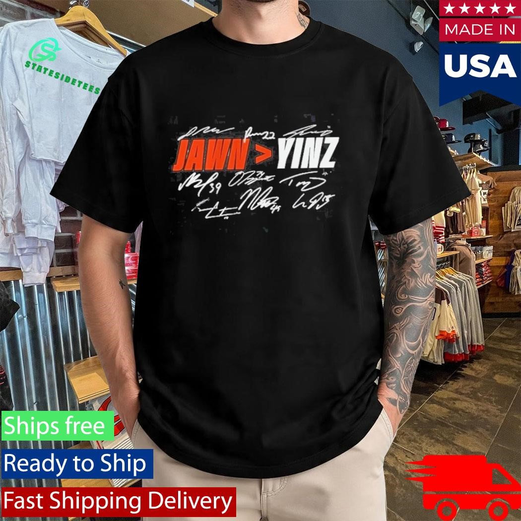 Philadelphia Hockey Jawn Yinz Signatures Shirt