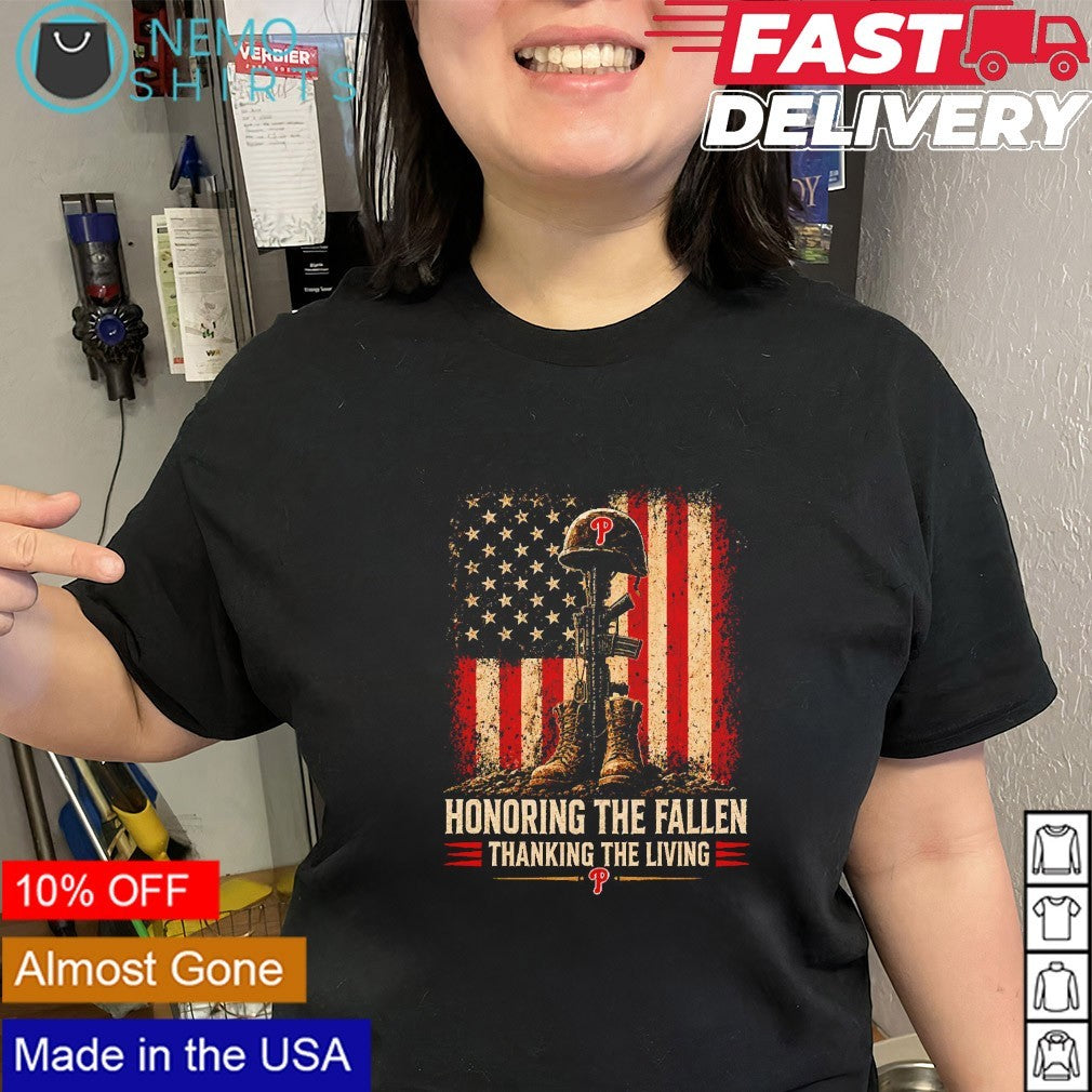 Philadelphia Phillies honoring the fallen tanking the living shirt