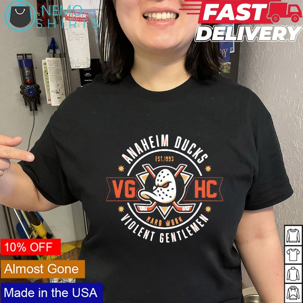Anaheim Ducks hard work est 1993 shirt
