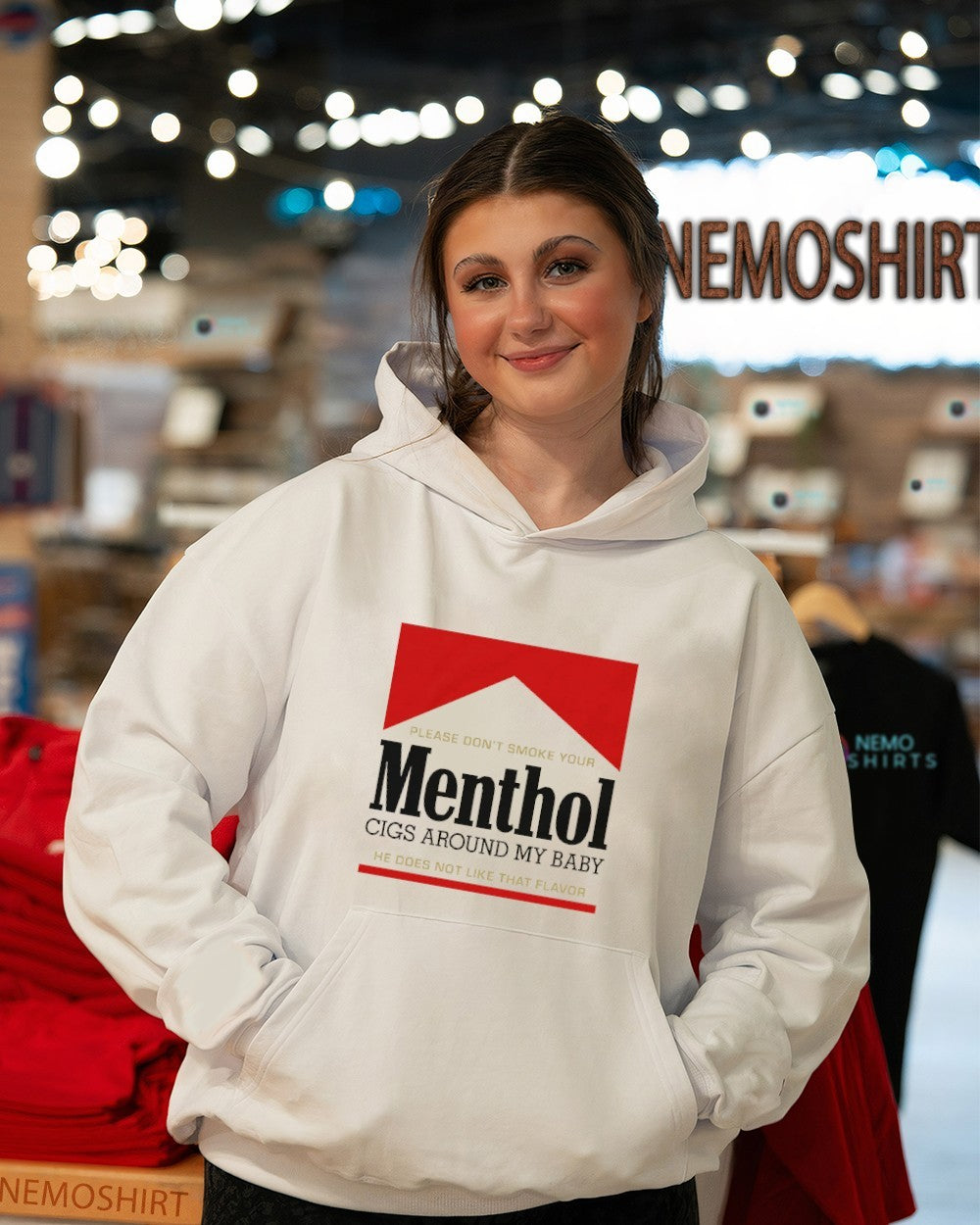 Please don’t smoke your menthol cigs around my baby shirt