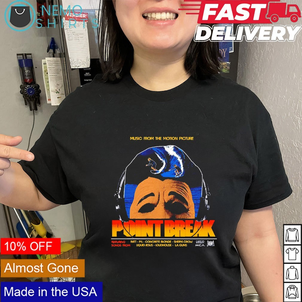 Point Break music from the motion picture shirt