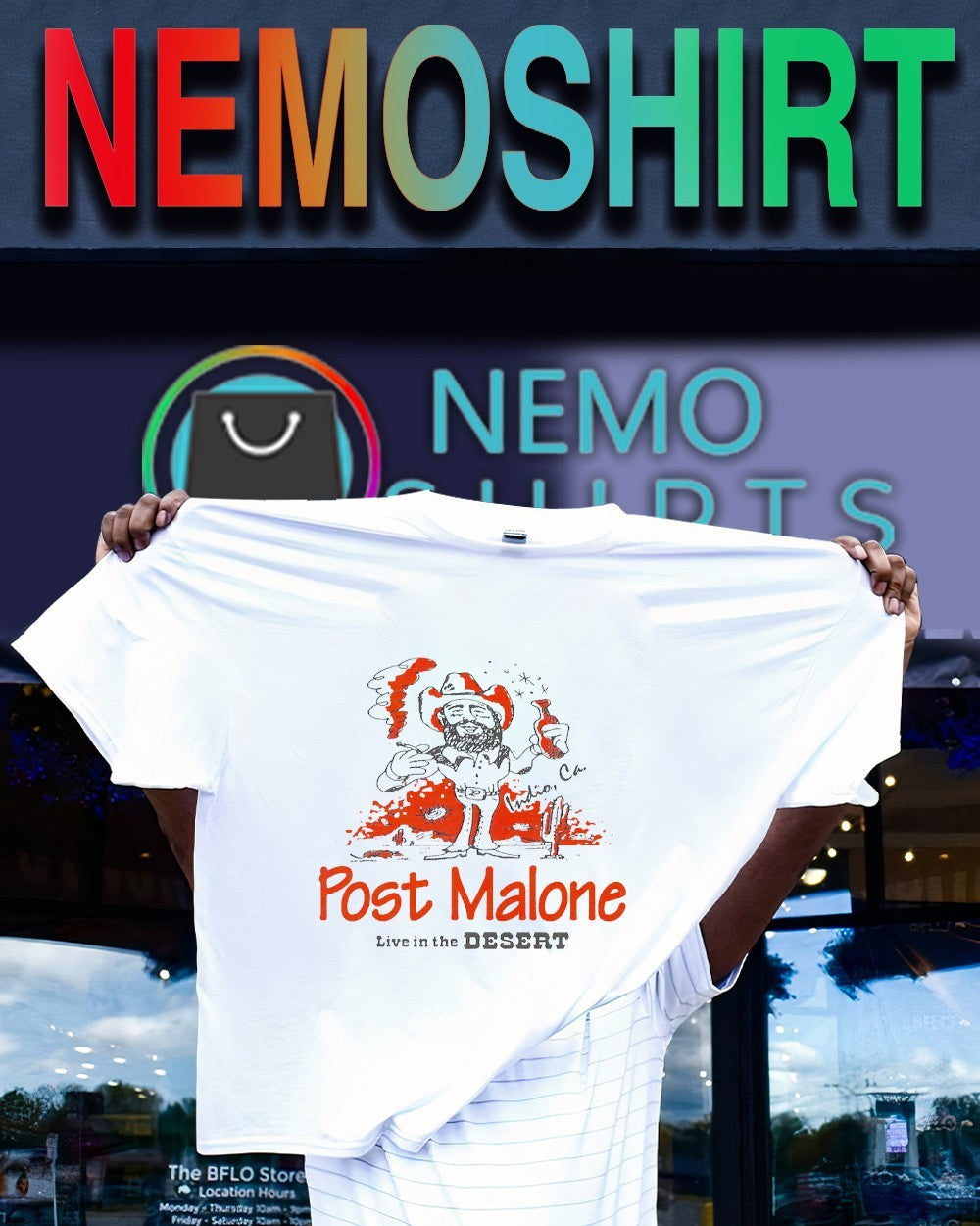 Post Malone cowboy shirt