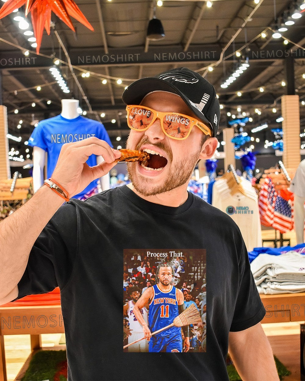 Process that Jalen Brunson NY Knicks sweep shirt