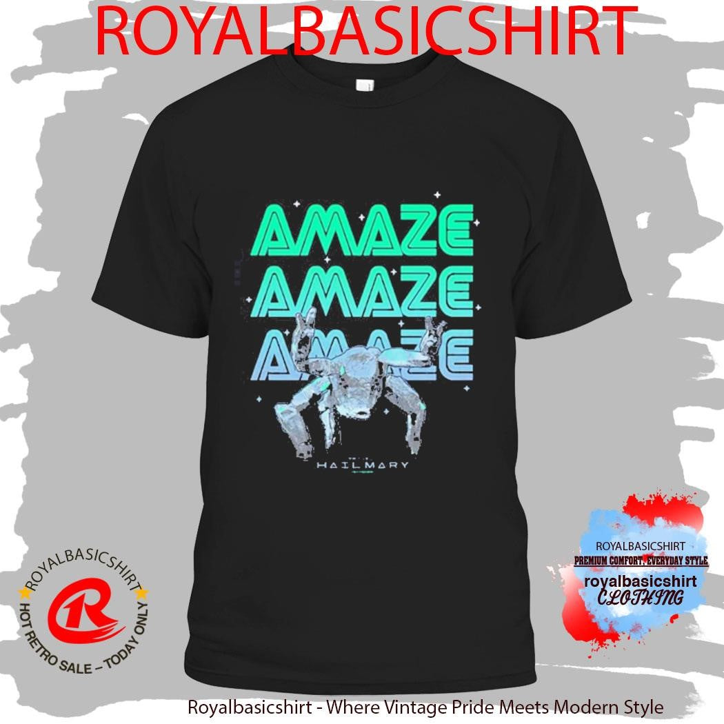 Project Hail Mary Amazing Rocky The Alien Neon Portrait Shirt