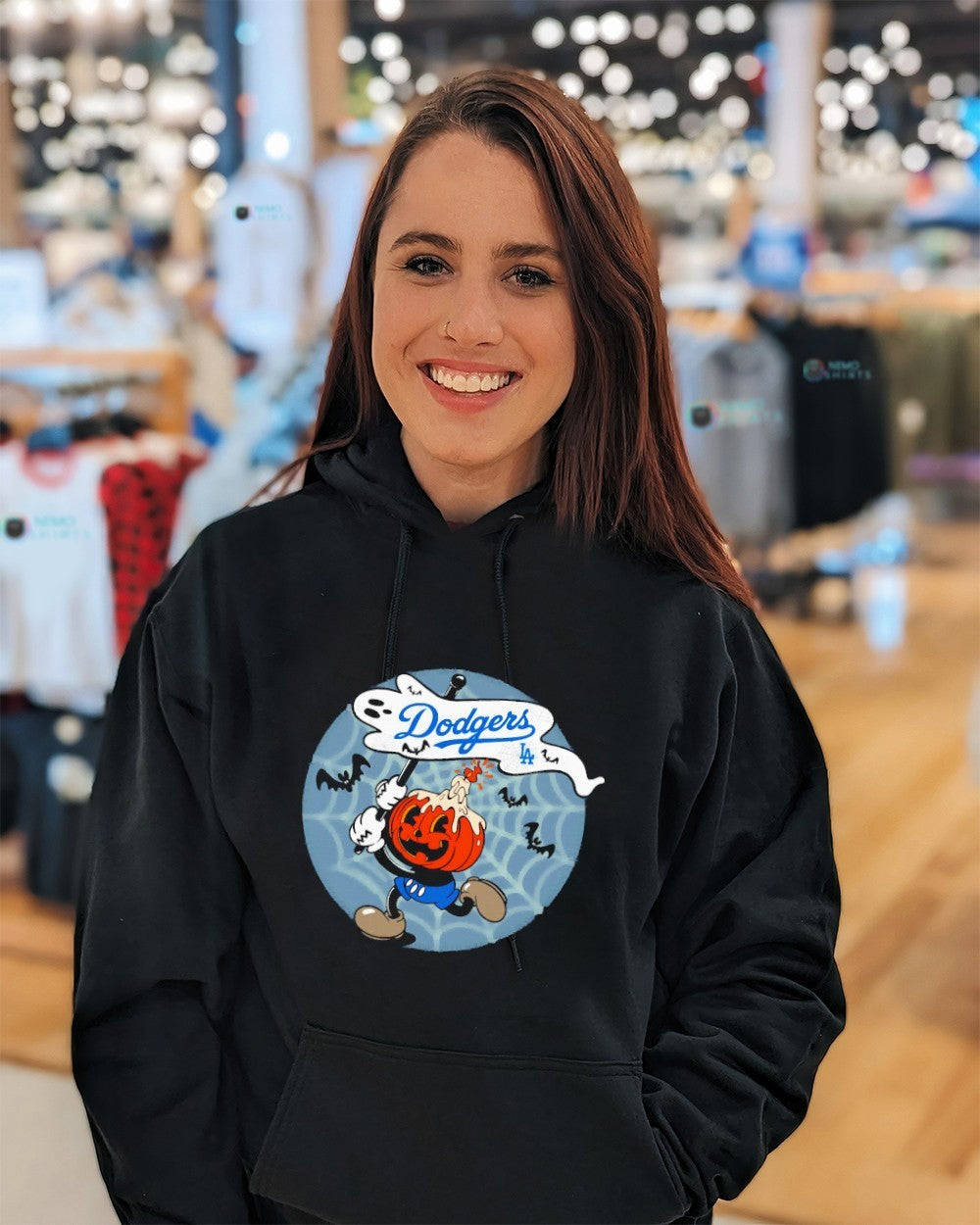 Pumpkin head Los Angeles Dodgers Halloween shirt