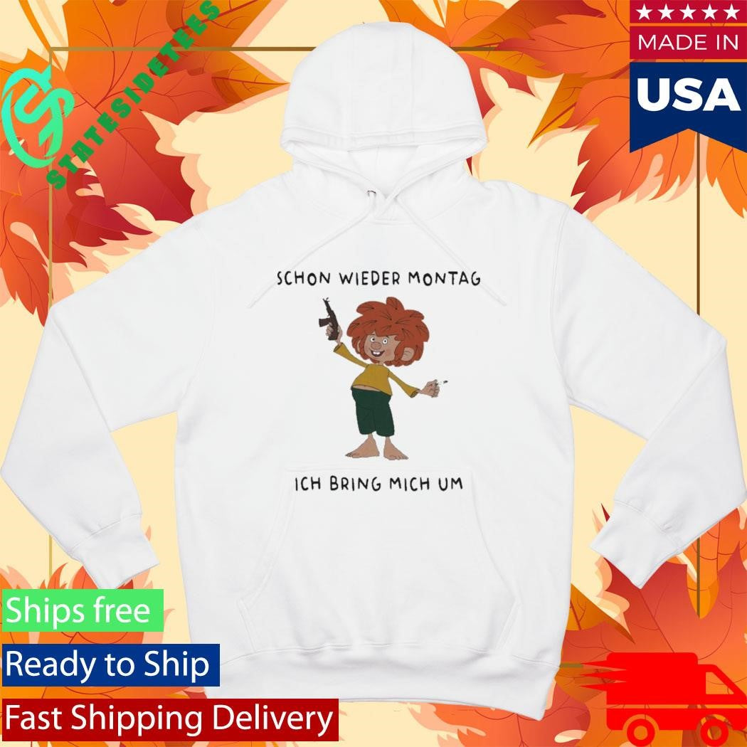 Pumuckl Schon Wieder Montag Ich Bring Mich Um Monday Again Cigarettes Shirt