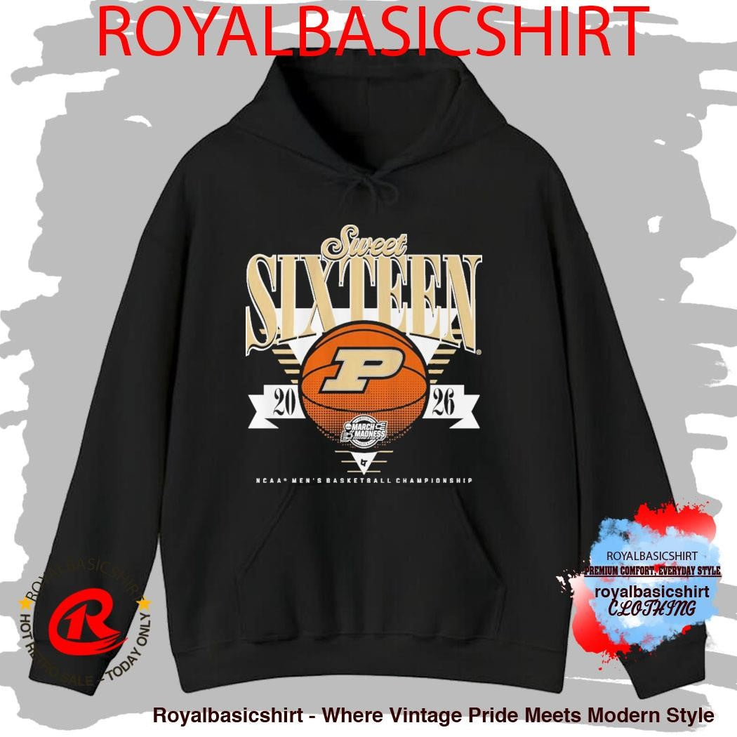 Purdue Boilermakers Mbb March Madness 2026 Sweet Sixteen Shirt