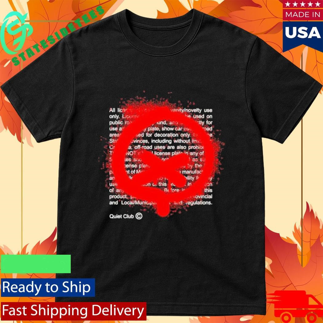 Quiet Racing Club Disclaimer Shirt