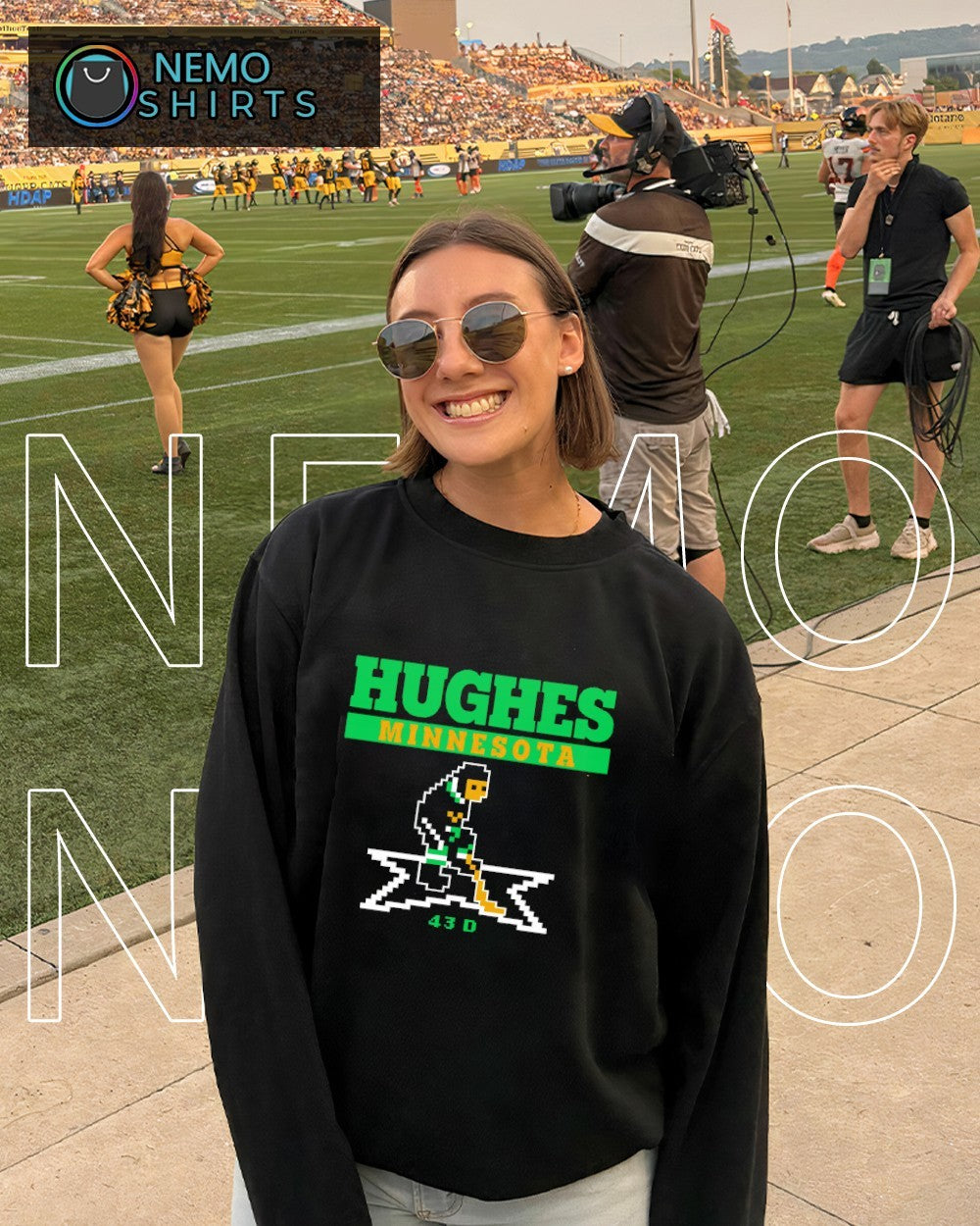 Quinn Hughes Minnesota 43 D Retro Hockey shirt