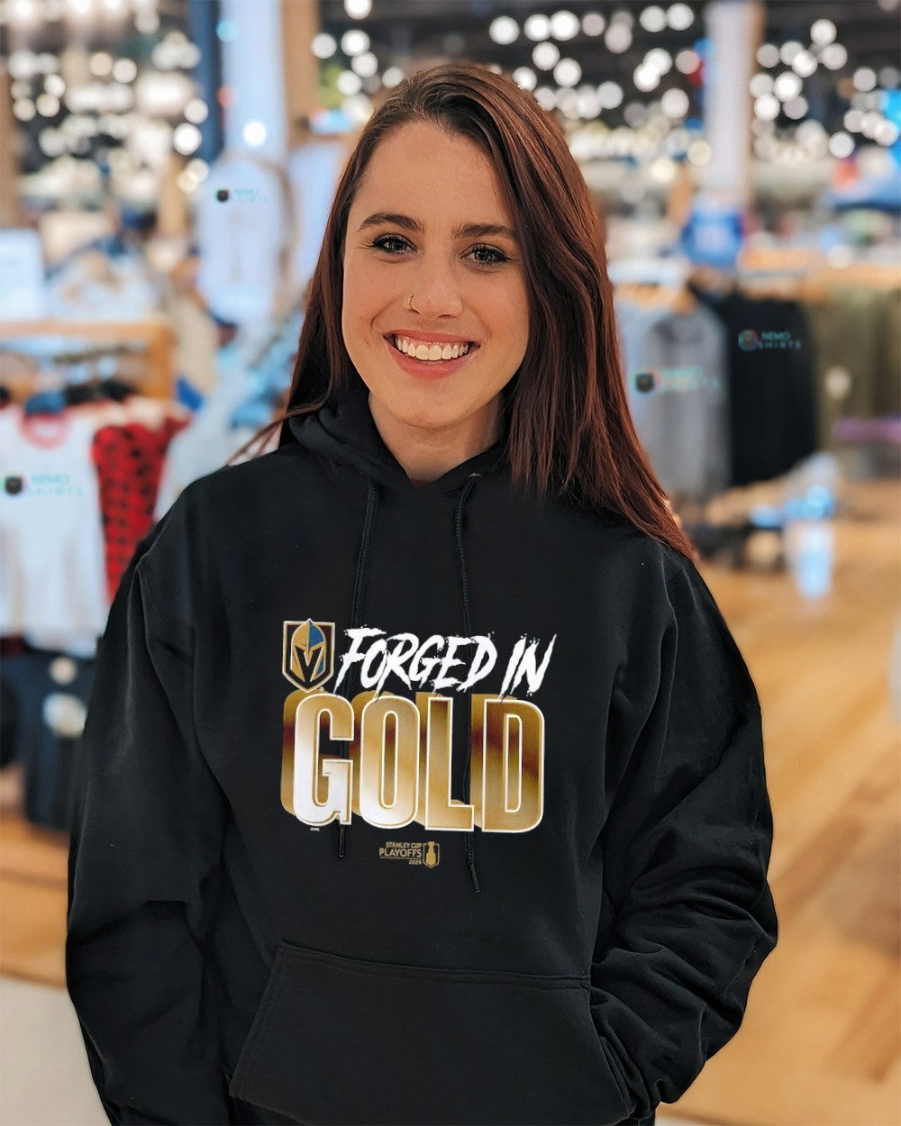 Forged in gold Vegas Golden Knights 2026 Stanley Cup Playoffs shirt