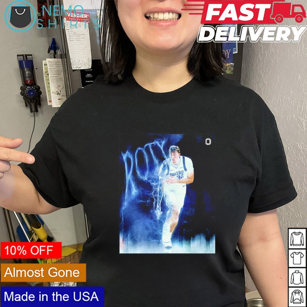 ROTY Cooper Flagg Dallas Mavericks cheer in vein shirt