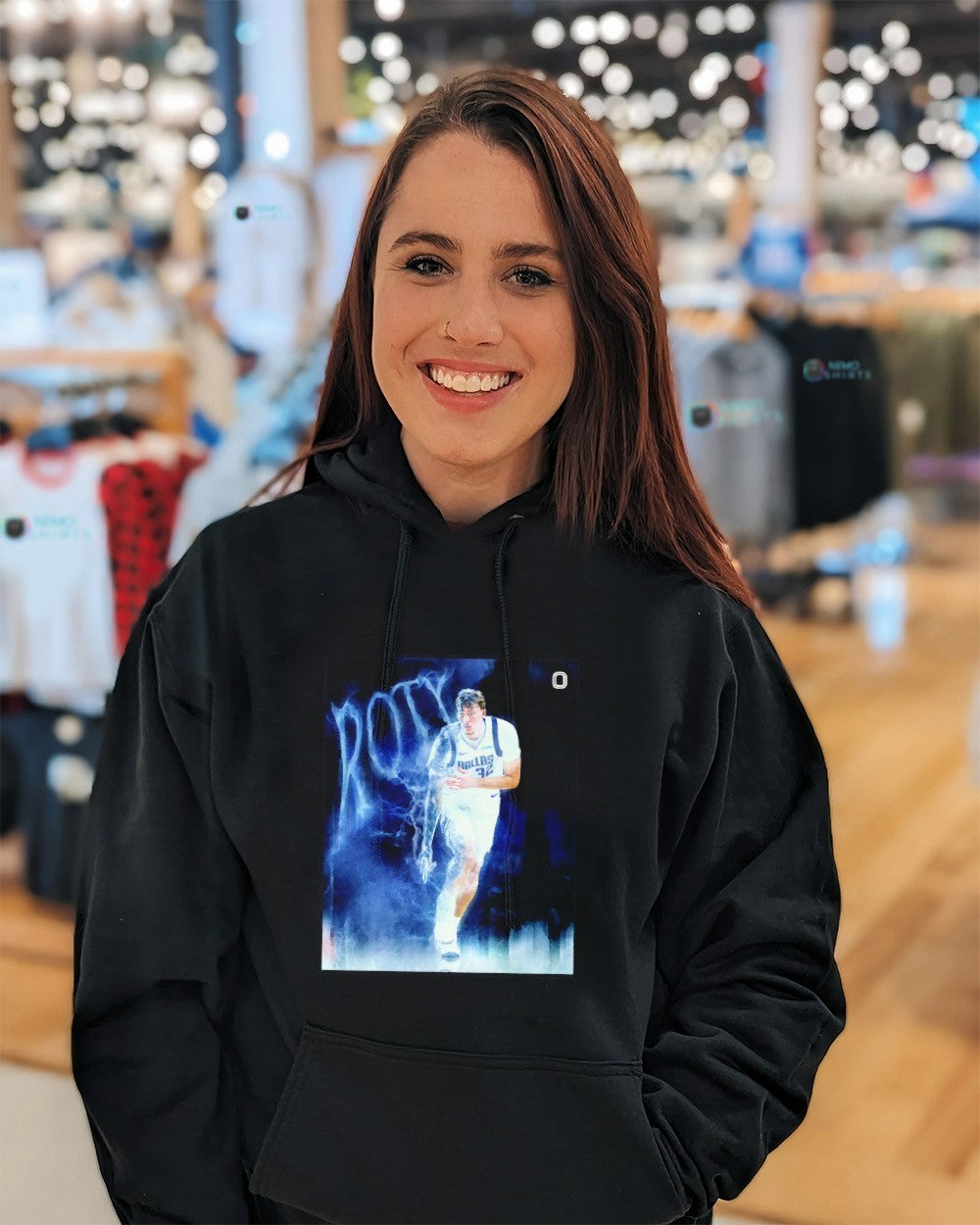 ROTY Cooper Flagg Dallas Mavericks cheer in vein shirt