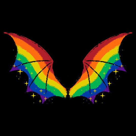 Rainbow Pride Bat Wings