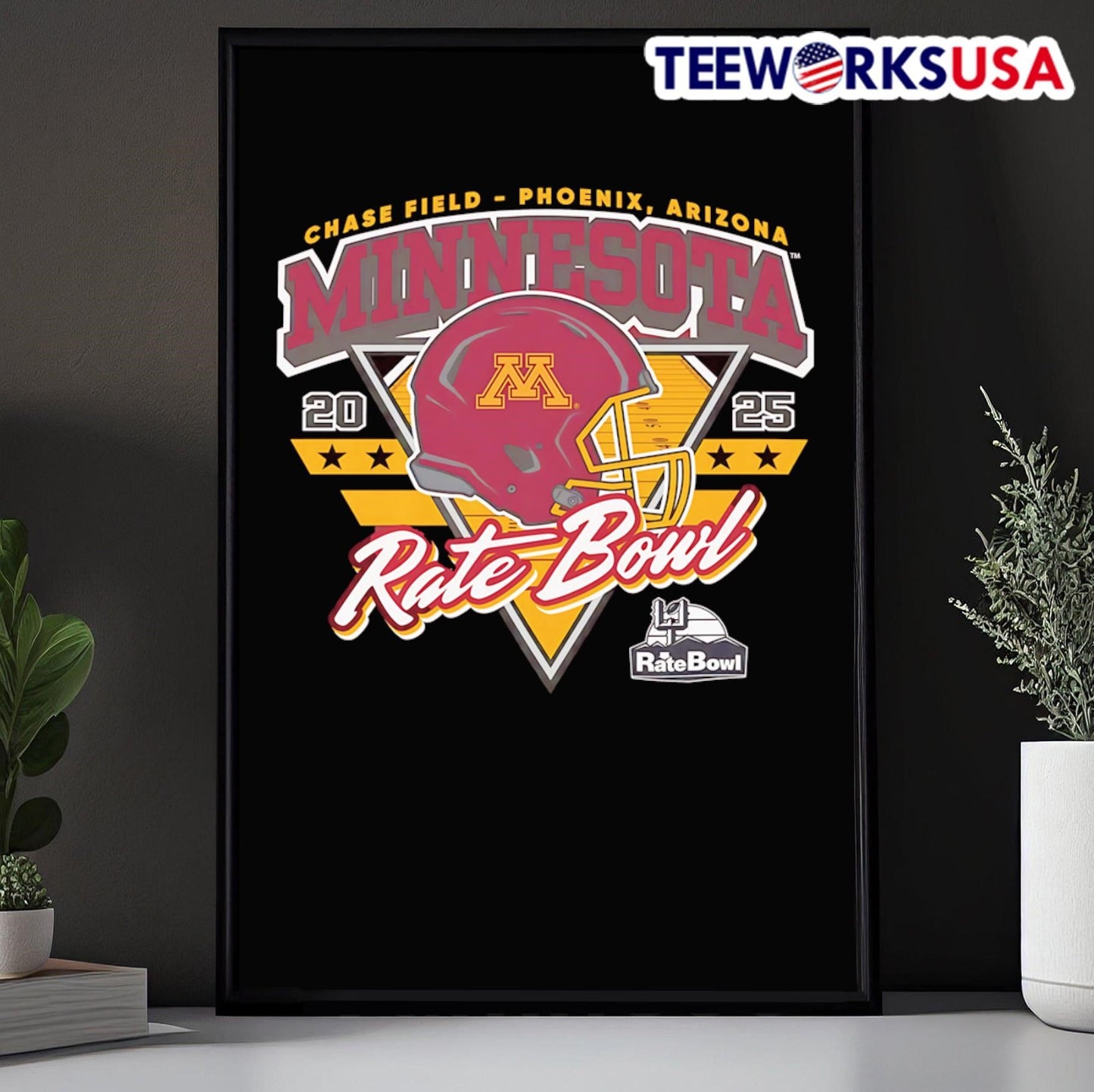 Rate Bowl 2025 Minnesota Golden Gophers Shield of Dreams Shirt