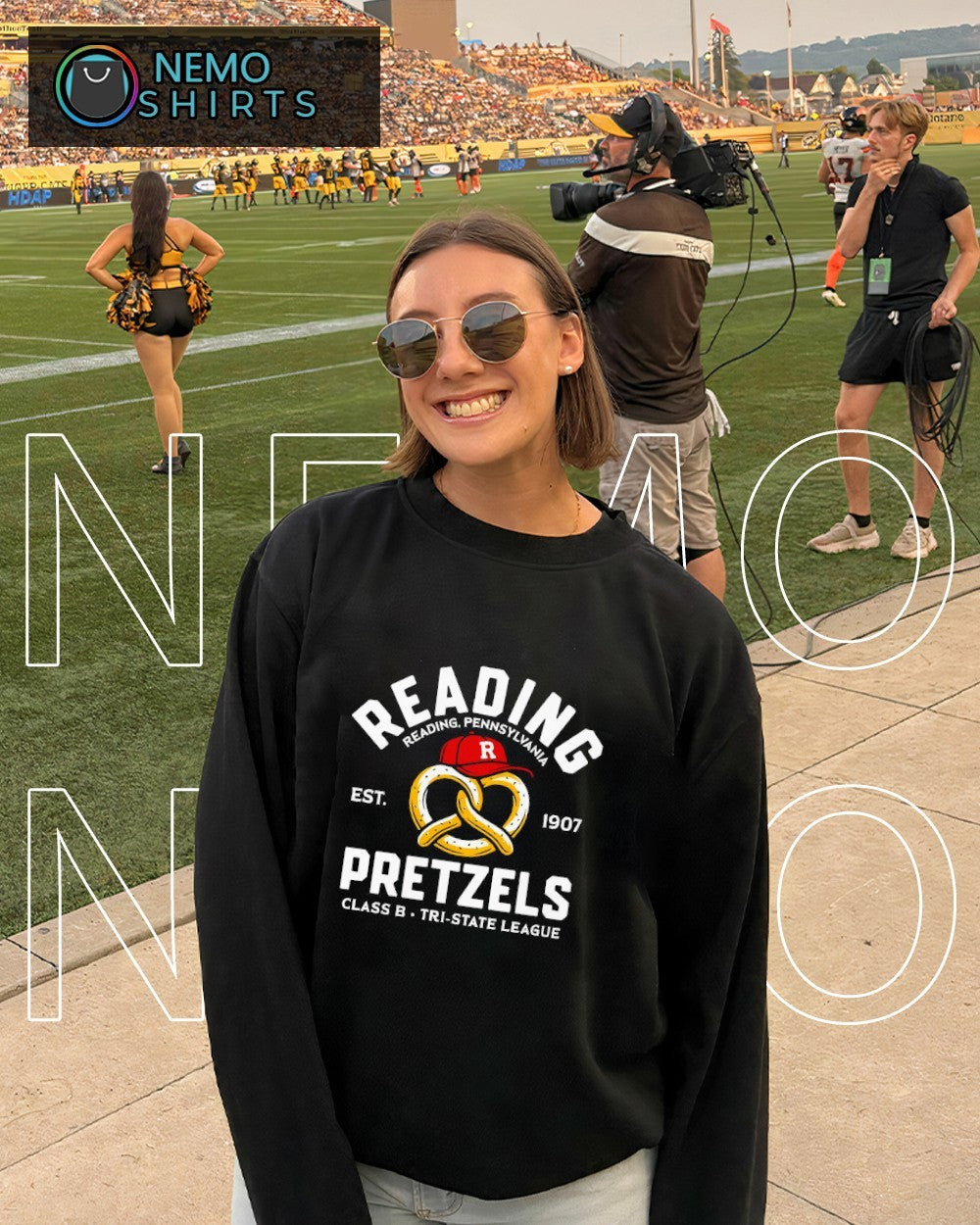 Reading Pretzels baseball class B est 1907 shirt