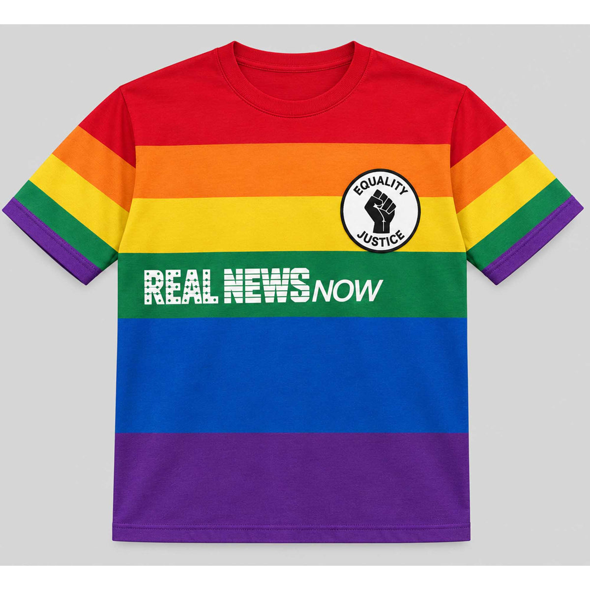 Real News Now Equality Justice LGBT Flag Shirt