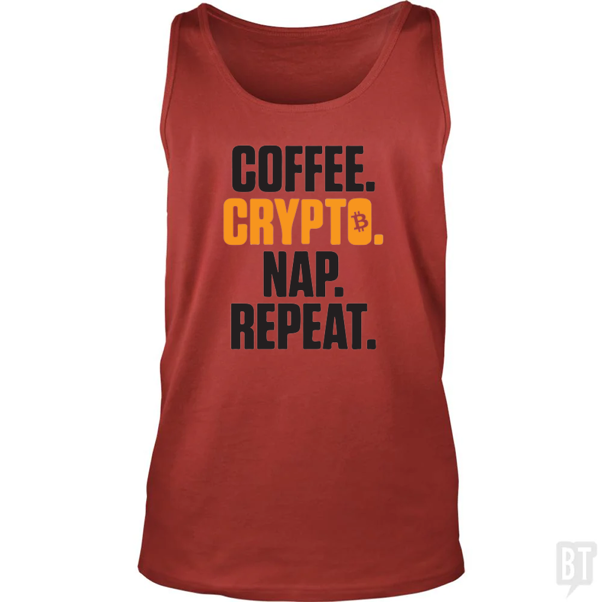Coffee Crypto Nap Repeat Tank Top