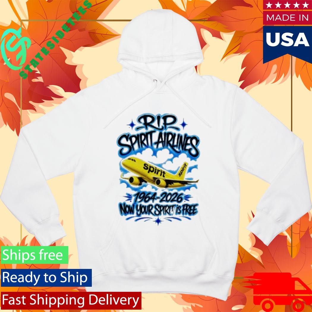 Rip Spirit Airlines 1964-2026 Now Your Spirit Is Free Shirt