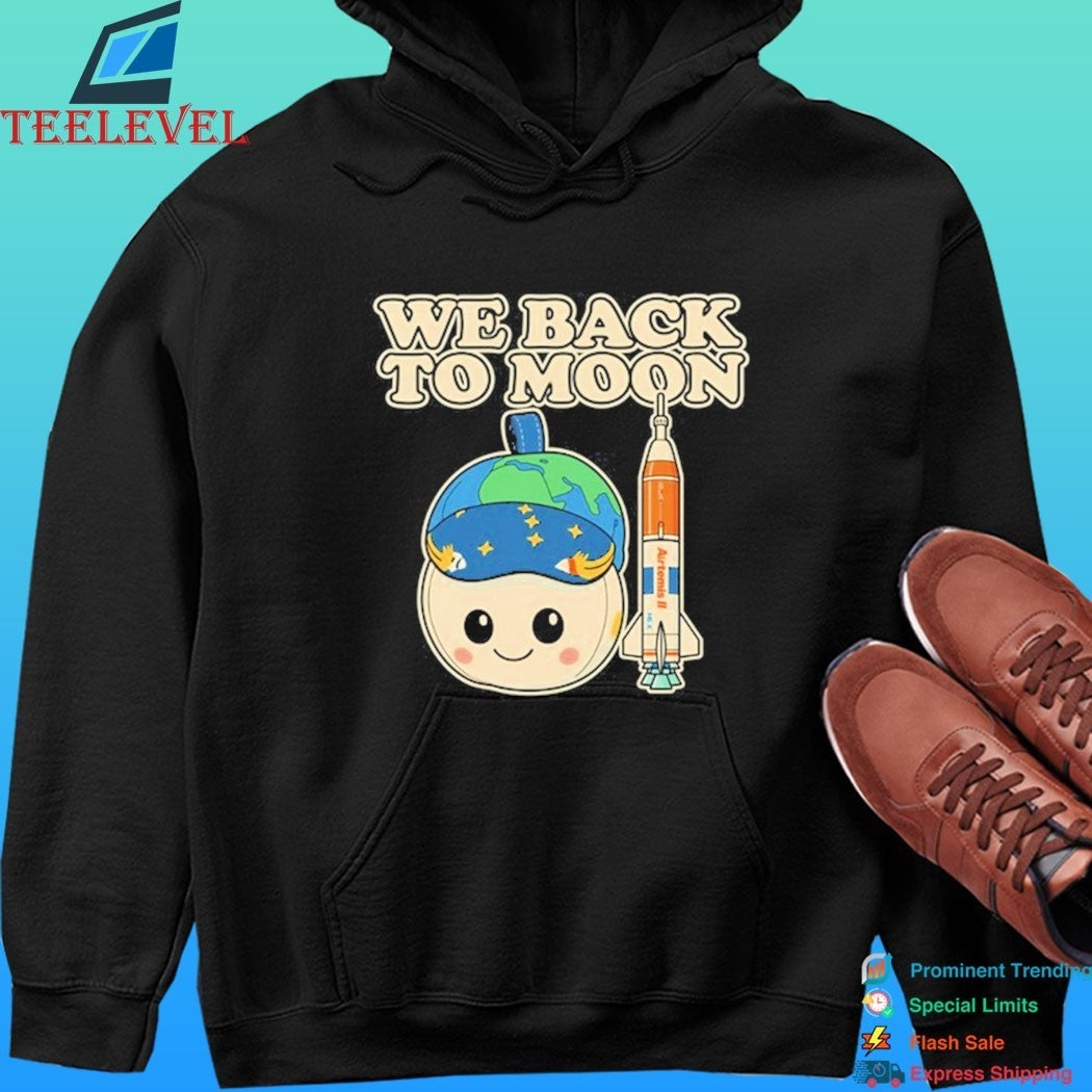 Rise Plush We Back To Moon Nasa Artemis Ii Mascot Shirt