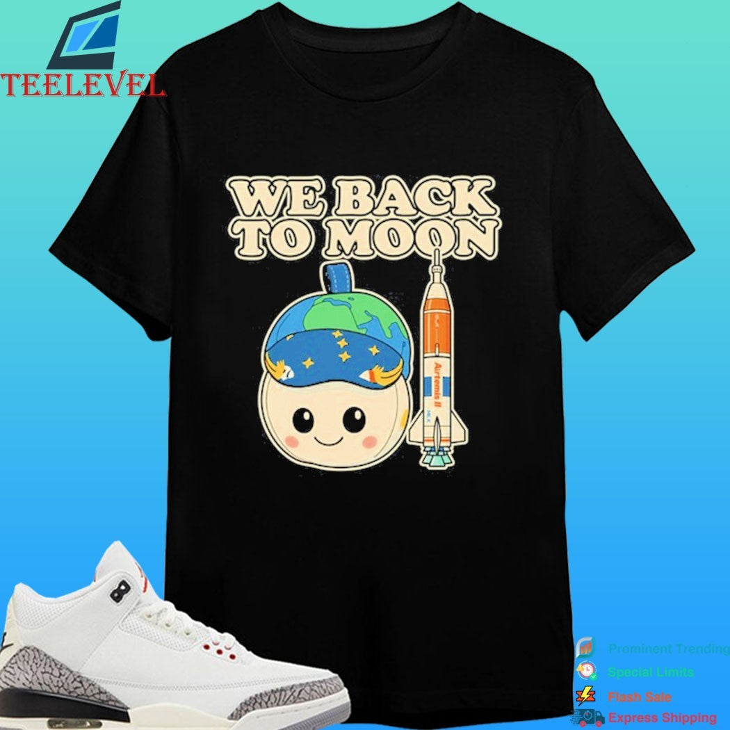 Rise Plush We Back To Moon Nasa Artemis Ii Mascot Shirt