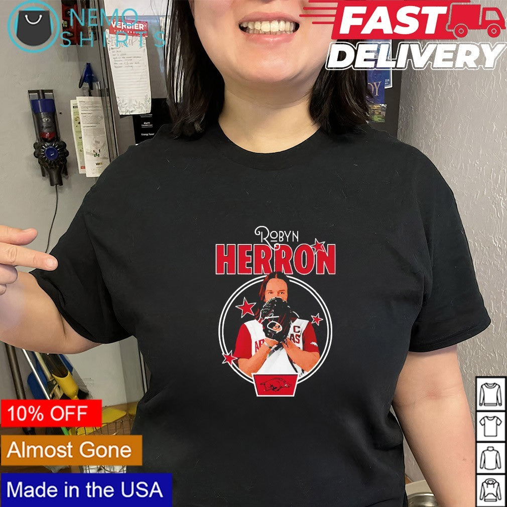 Robyn Herron Arkansas Razorbacks player portrait shirt