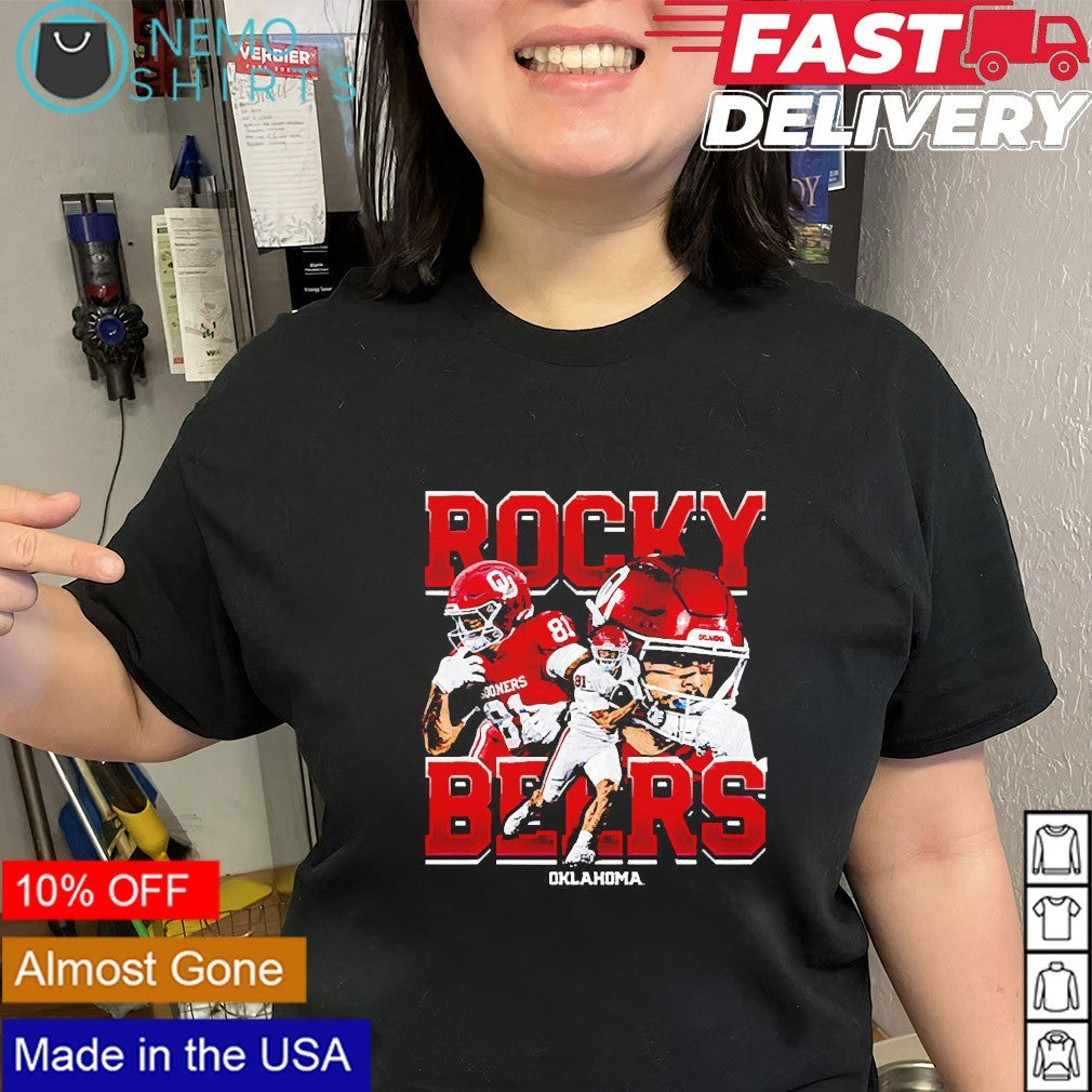 Rocky Beers Oklahoma Sooners NCAA football collage shirt