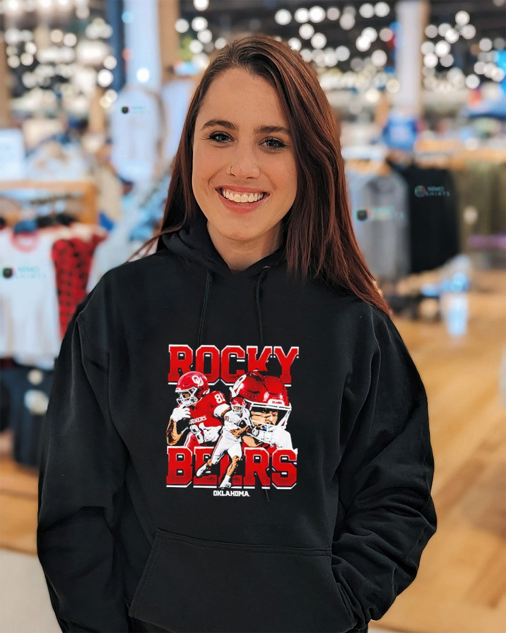 Rocky Beers Oklahoma Sooners NCAA football collage shirt