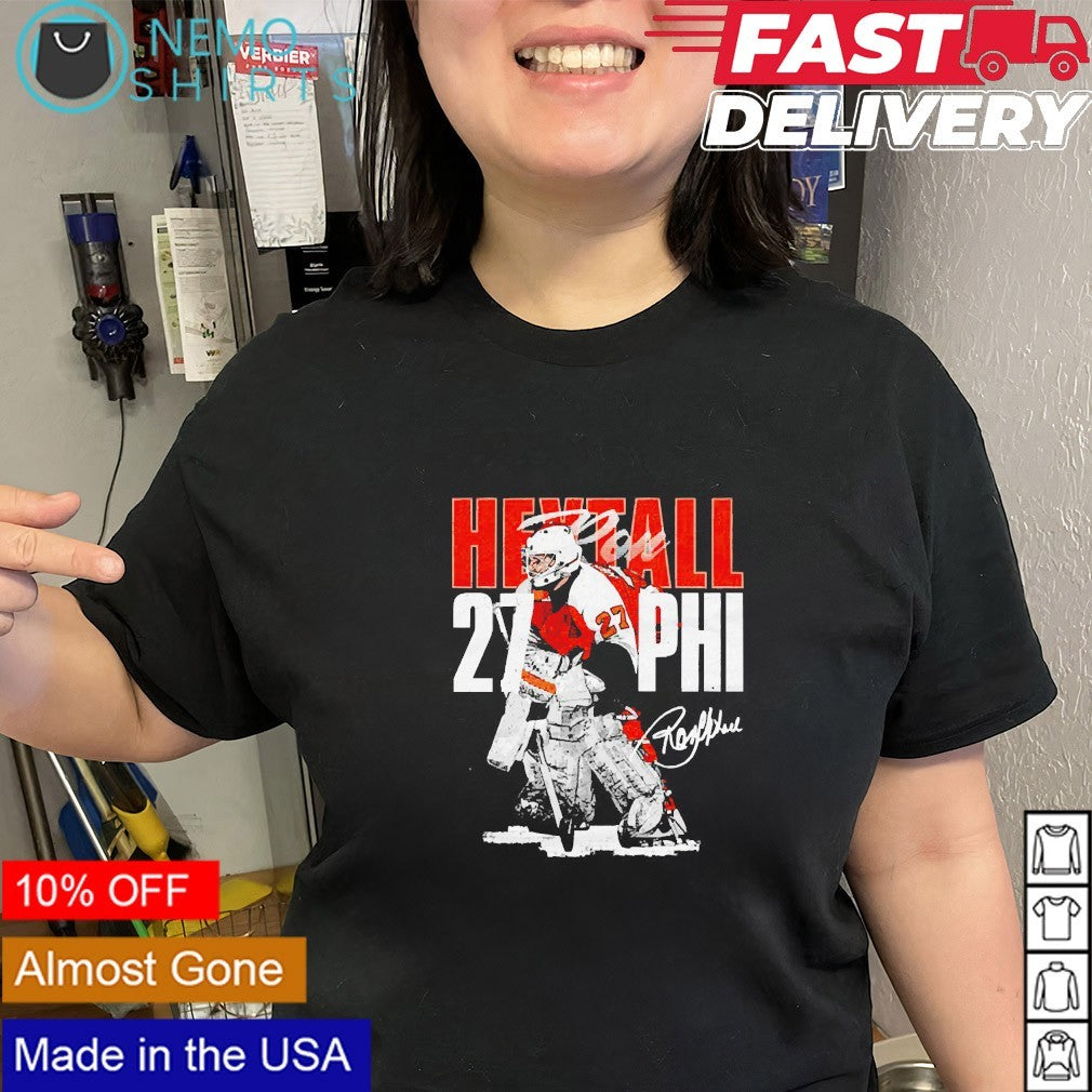 Ron Hextall Philadelphia Flyers player name signature shirt