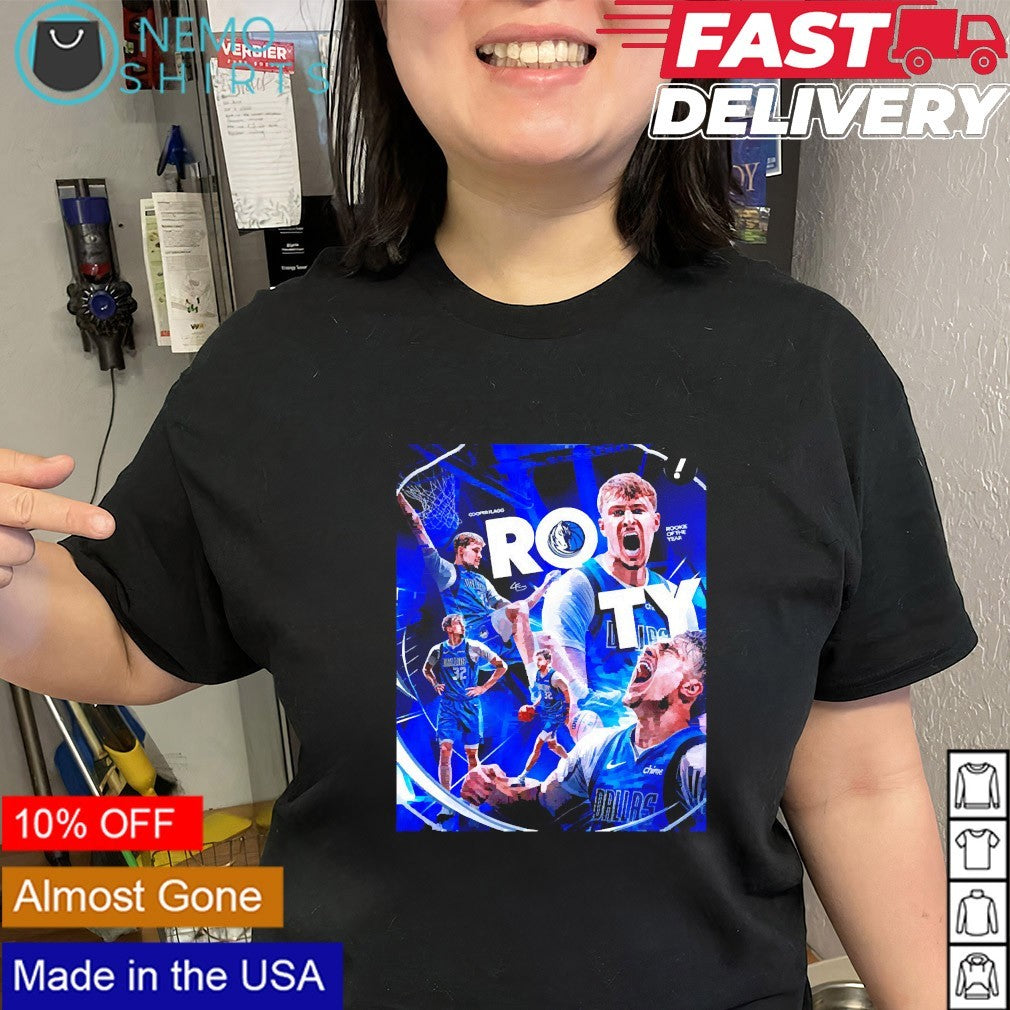 Rookie of the year Cooper Flagg Dallas Mavericks collage shirt