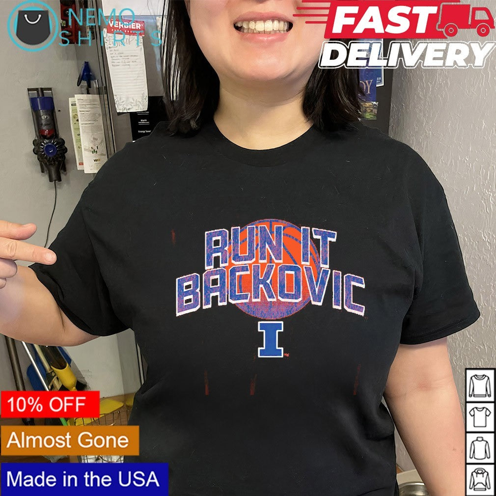 Run it Backovic Illinois basketball shirt