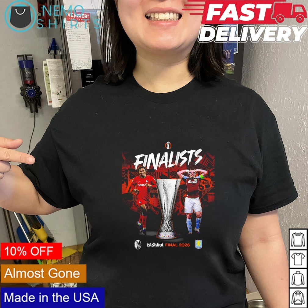SC Freiburg and Aston Villa Finalists 2026 UEFA Europa League shirt