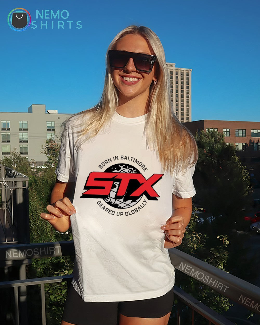 STX born in Baltimore geared up globally shirt