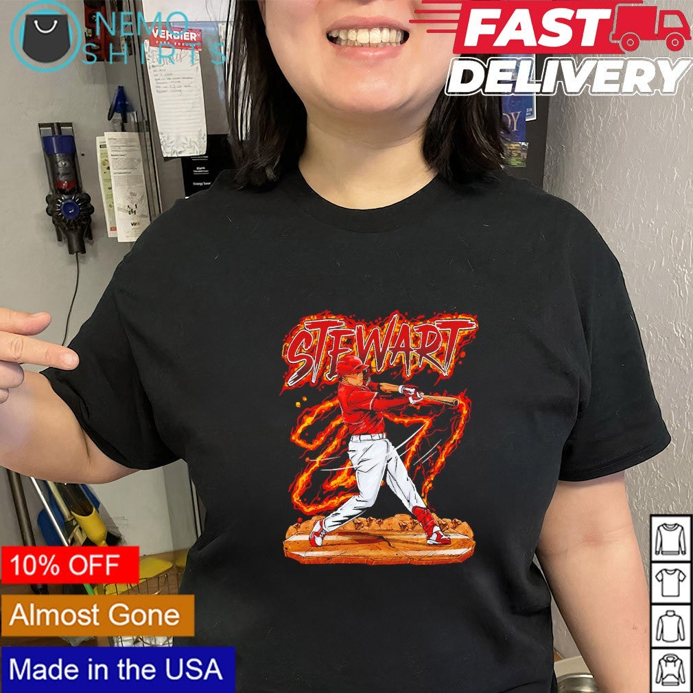 Sal Stewart Cincinnati Reds no 27 player heat graphic shirt