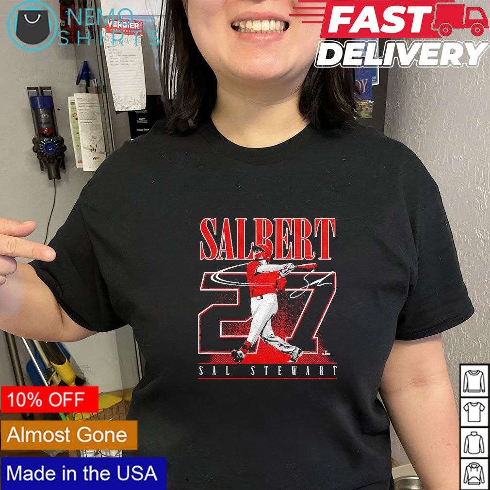 Salbert Sal Stewart Cincinnati Reds number 27 player shirt