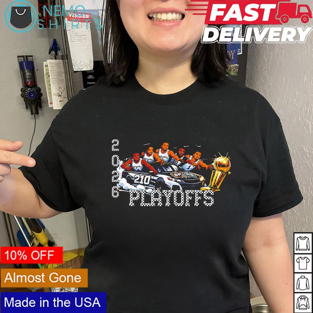 San Antonio Spurs 2026 NBA Playoffs racing shirt