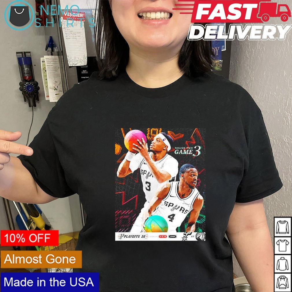 San Antonio Spurs Playoffs 26 round 2 game 3 at Minnesota shirt