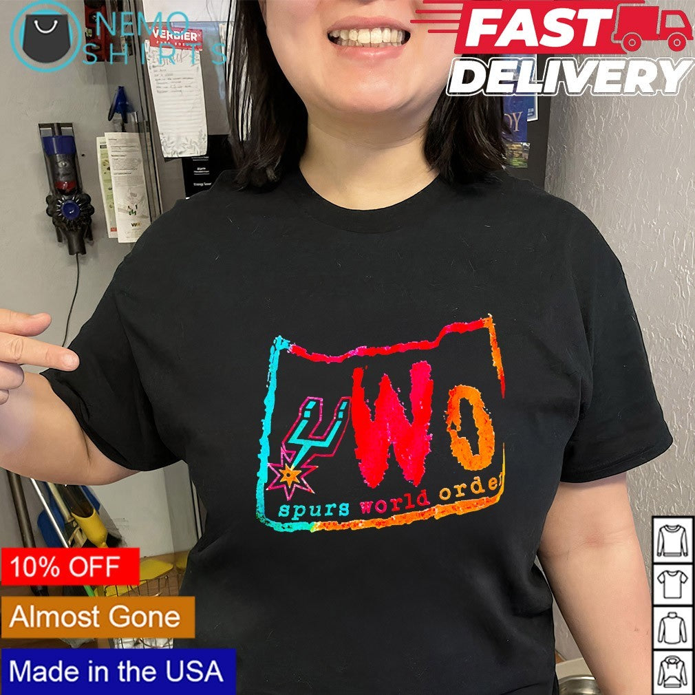 San Antonio Spurs World Order graphic shirt