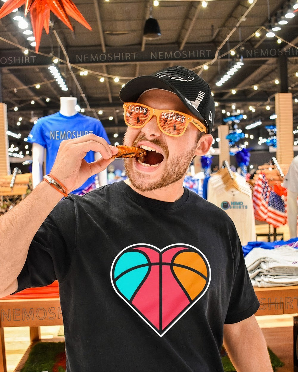 San Antonio Spurs heart-shaped basketball champions shirt