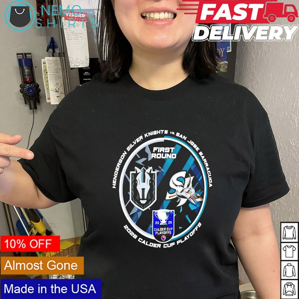 San Jose Barracuda vs Henderson Silver Knights first round 2026 Calder Cup Playoffs shirt