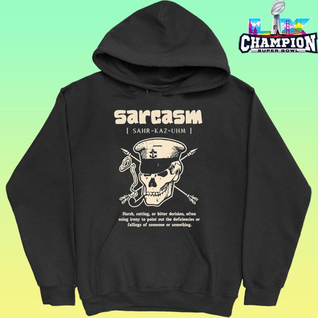 Sarcasm Definition Harsh Cutting Bitter Derision Shirt