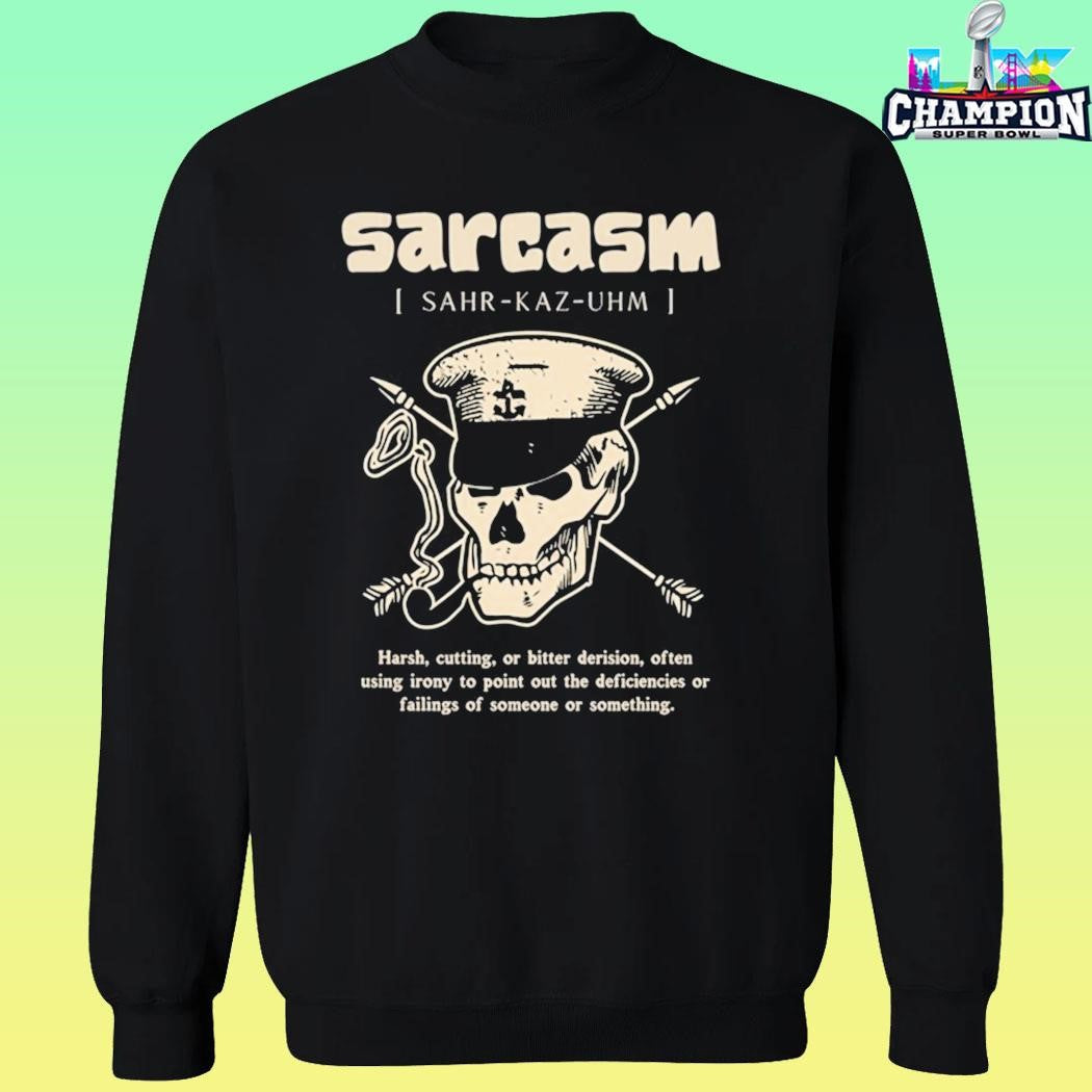 Sarcasm Definition Harsh Cutting Bitter Derision Shirt