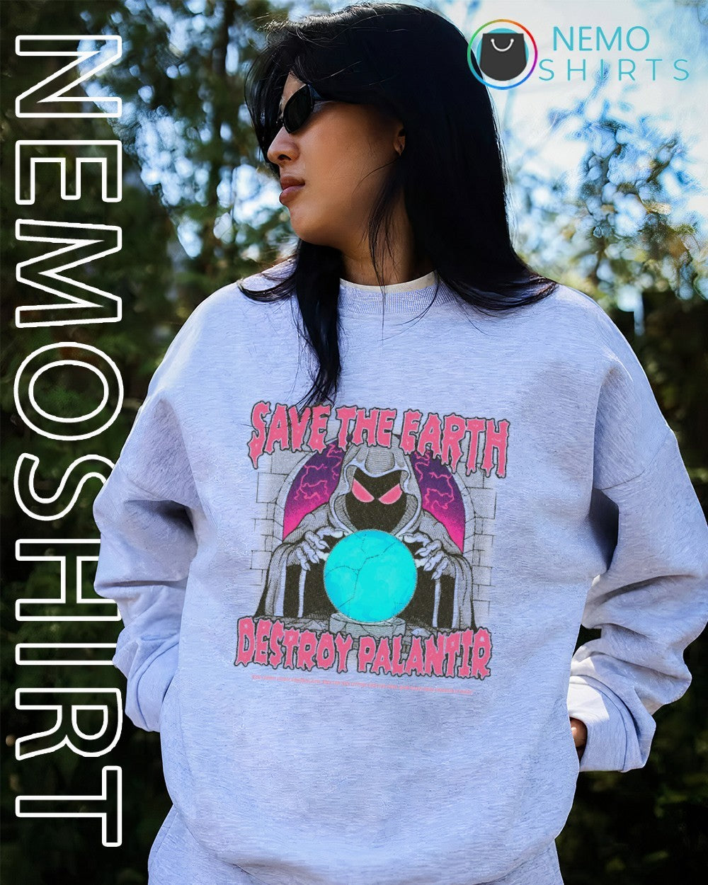 Save the earth destroy palantir Happy Earth Day shirt