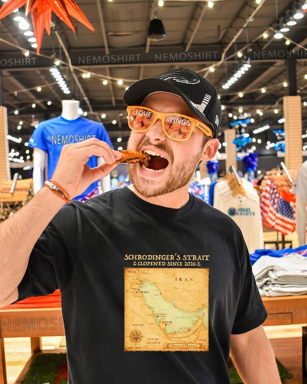 Schrodinger’s strait clopened since 2026 map of the Strait of Hormuz shirt