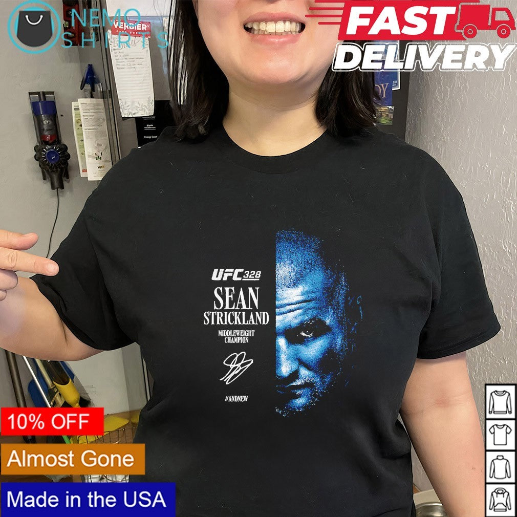 Sean Strickland UFC 328 Middleweight Champion signature shirt