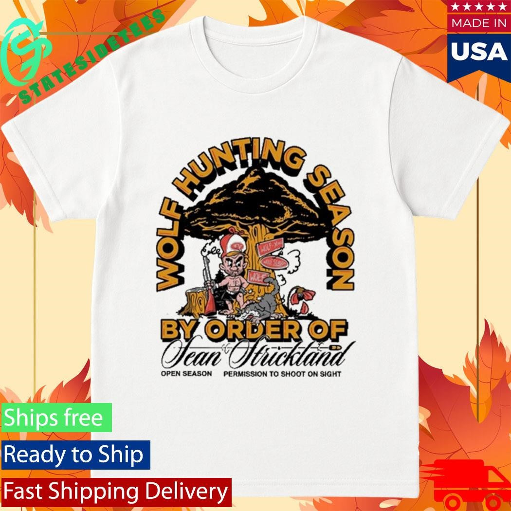 Sean Strickland x Full Violence 2026 Wolf Hunting Season Shirt
