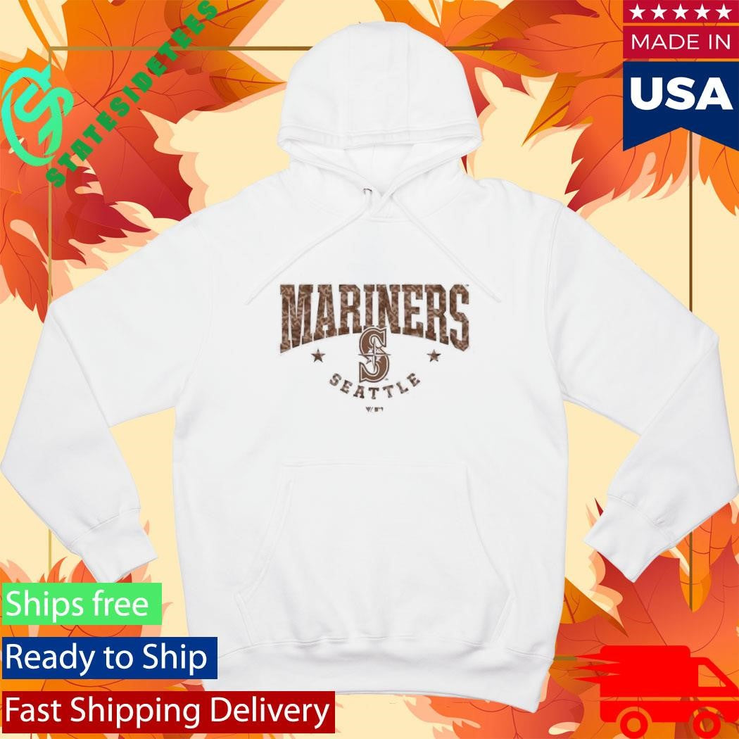 Seattle Mariners 2026 Armed Forces Day Camo Luxe Signature Archway Knit Shirt