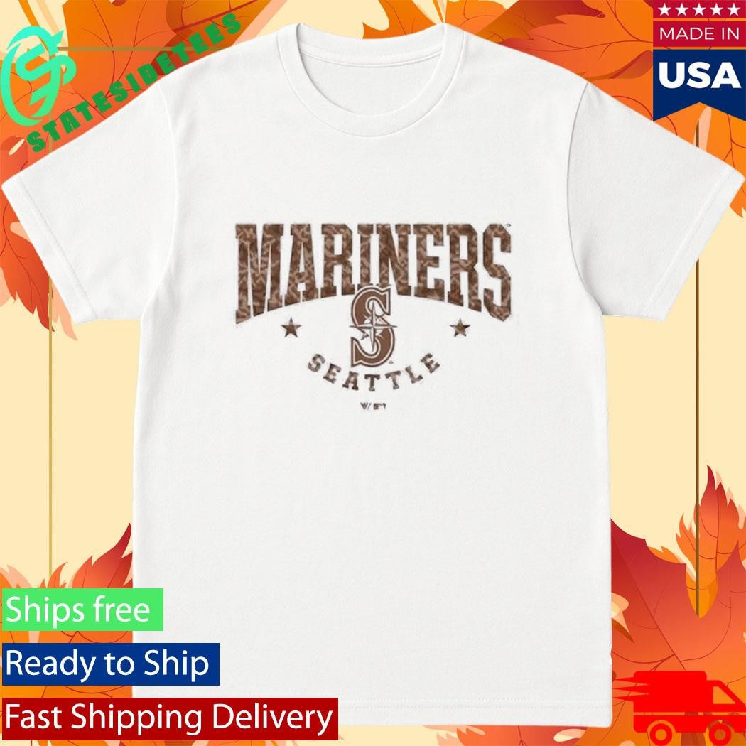 Seattle Mariners 2026 Armed Forces Day Camo Luxe Signature Archway Knit Shirt
