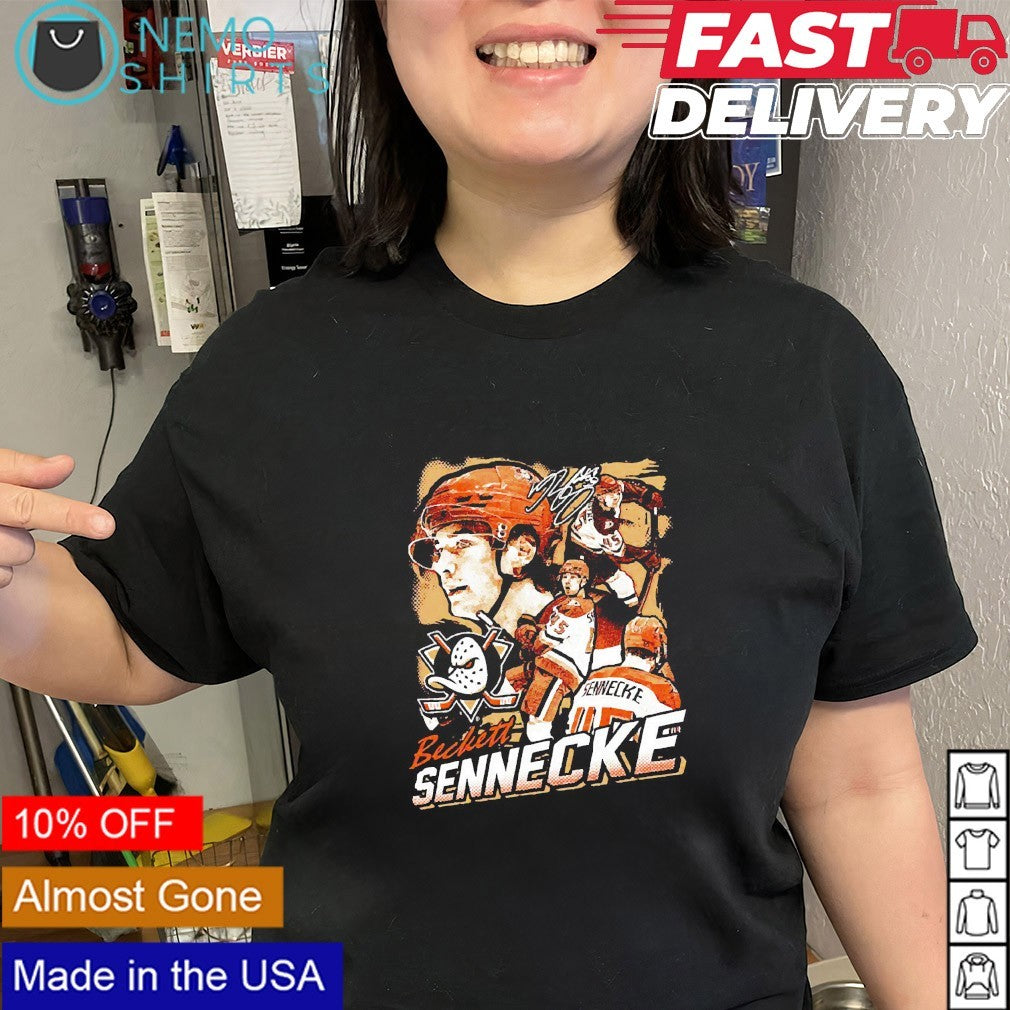 Sennecke the Kid Beckett Sennecke Anaheim Ducks retro graphic shirt