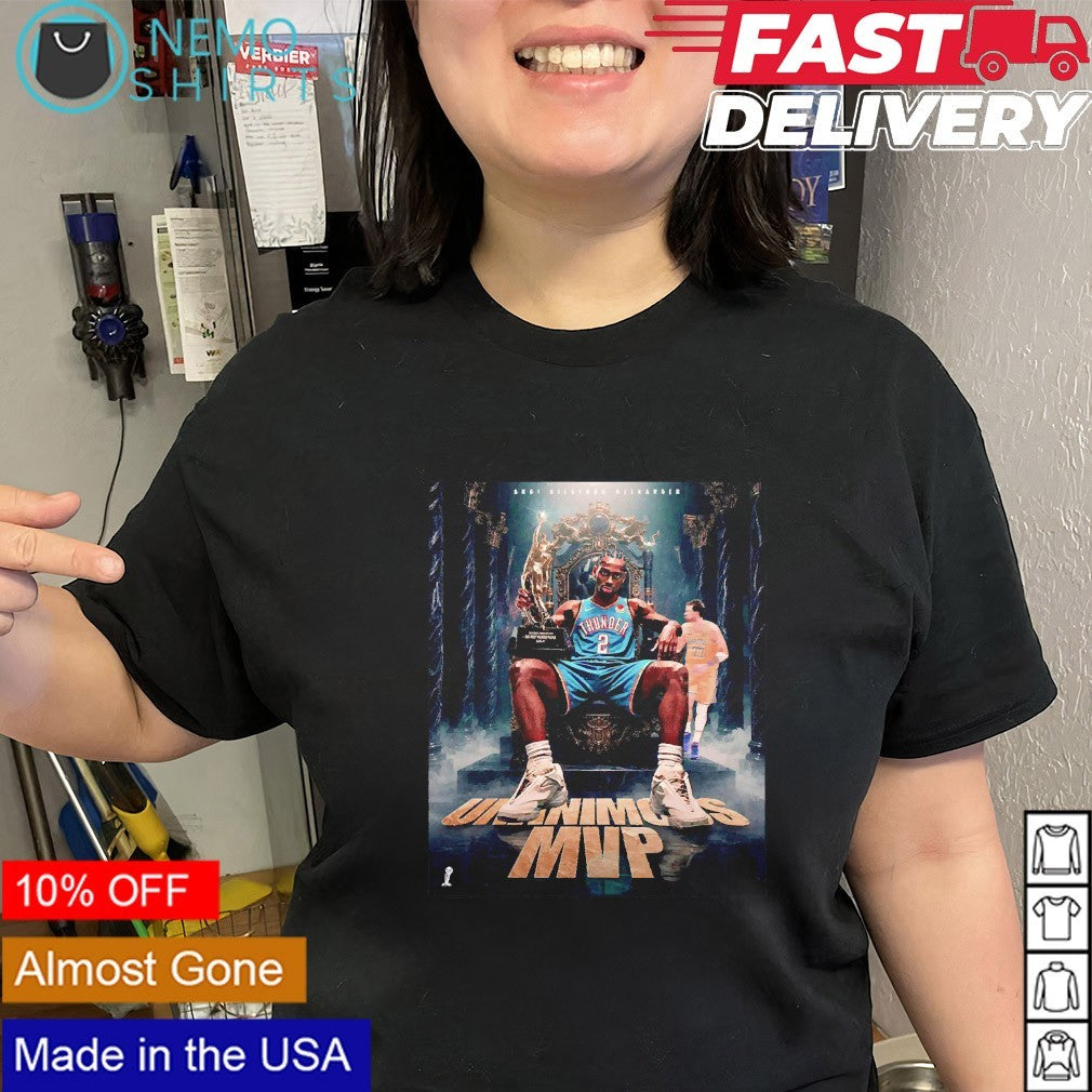 Shai Gilgeous-Alexander 2026 Unanimous MVP shirt