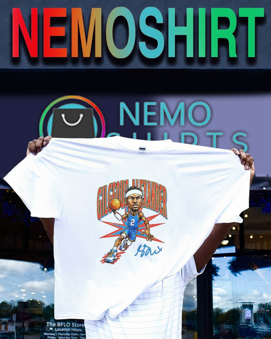 Shai Gilgeous-Alexander Oklahoma City Thunder signature caricature shirt